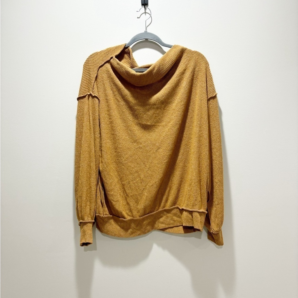 FREE PEOPLE β’ We The Free Womenβs Main Squeeze Hacci Balloon Sleeve Top Size XS